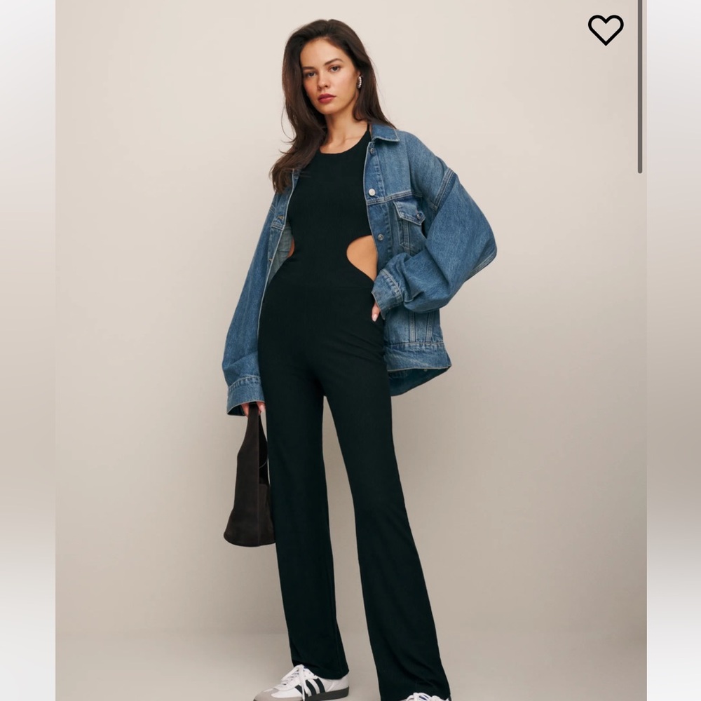 NWT Reformation Aspen Jumpsuit in Black